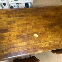 ナチュラル風ダイニングテーブル＆椅子セットの画像