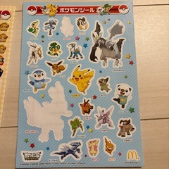 ポケットモンスター　クリアファイル　シールの画像