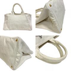 プラダ PRADA トートバッグ カナパL ホワイトの画像