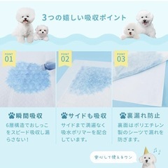 WEIMALL ペットシーツ レギュラー 薄型 1200枚 大容量 使い捨て コンパクト 超吸収 犬 トイレシート ホワイト 無香料 （200枚×2）の画像