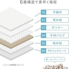 WEIMALL ペットシーツ レギュラー 薄型 1200枚 大容量 使い捨て コンパクト 超吸収 犬 トイレシート ホワイト 無香料 （200枚×2）の画像