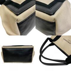 バレンシアガ BALENCIAGA トートバッグ ネイビーカバスS ポーチ付き ハンドバッグ 339933 ベージュの画像