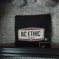 BC ETHICモーターサイクルプリントデニムジャケットＬサイズの画像