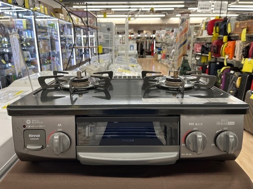 【ジャングルジャングル岸和田和泉インター店】リンナイ ガステーブル KSR563BK 2023年製 プロパンガス用 LPガス用 Rin