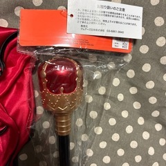 ハロウィン仮装小悪魔マントとステッキ　キッズの画像