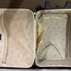 スヌーピーのキャリーケースの画像