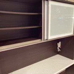 【愛品館 市原店】ニトリ｜アルミナ2　140KB｜スライド扉キッチンボードの画像