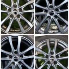 受取者決定　年末年始特価　バランス調整済　バリ山 205-60-16 レーベン16インチ国産スタッドレス 114.3ホイール付4本セット　5穴の画像