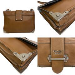 プラダ PRADA ショルダーバッグ 2way 1BD095 ブラウンの画像
