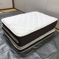 ニトリ 折りたたみ 三つ折りマットレス シングル 簡易ベッド 来客用 寝具　【糸島市内 送料無料】250930-4の画像