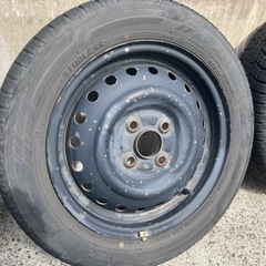 YOKOHAMA ICE GUARD 18年製 ＋ ダイハツ純正鉄ホイール　14インチ　+45の画像