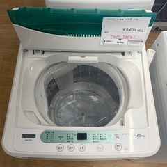 ★リユースのサカイ幸手店★SJ10692★ヤマダ　洗濯機　19年製　4.5kg　クリーニング済み の画像