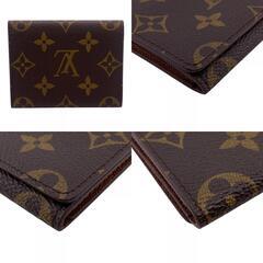 ルイヴィトン LOUIS VUITTON カードケース モノグラム アンヴェロップ カルトドゥヴィジット ブラウンの画像