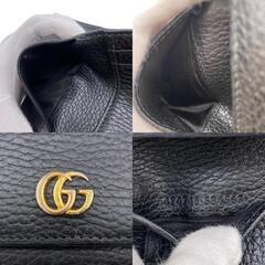 グッチ GUCCI 三つ折り財布 GGマーモント 474746 ブラックの画像