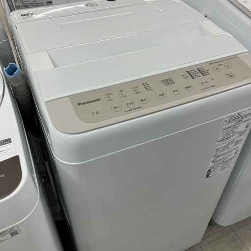 安心の1年保証付き！　Panasonic 全自動選択　7.0kg 2022年製　50hz/60hz【トレファク堺福田店】