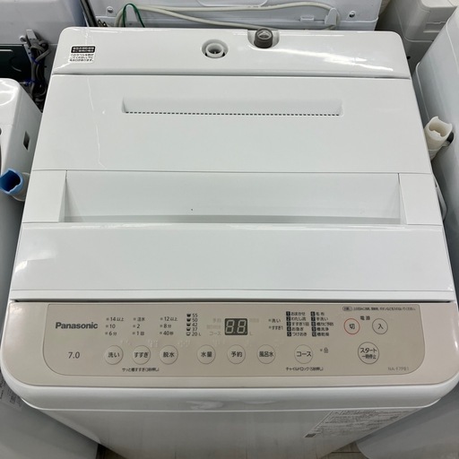 安心の1年保証付き！　Panasonic 全自動選択　7.0kg 2022年製　50hz/60hz【トレファク堺福田店】