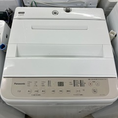 安心の1年保証付き！　Panasonic 全自動選択　7.0kg 2022年製　50hz/60hz【トレファク堺福田店】の画像