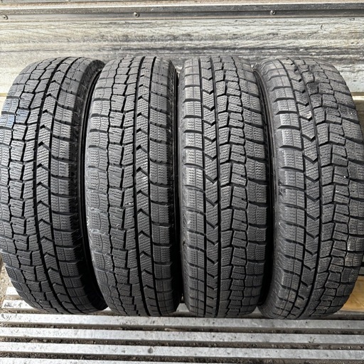 バリ山　DUNLOP ダンロップ　WM02 155/65R14 スタッドレス　タイヤ　2020年〜2022年製　14インチ