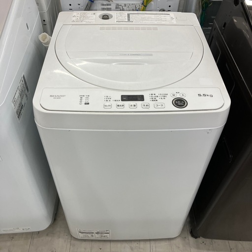安心の1年保証付き！SHARP 全自動洗濯機　5.5kg 2022年製　50Hz/60Hz【トレファク堺福田店】