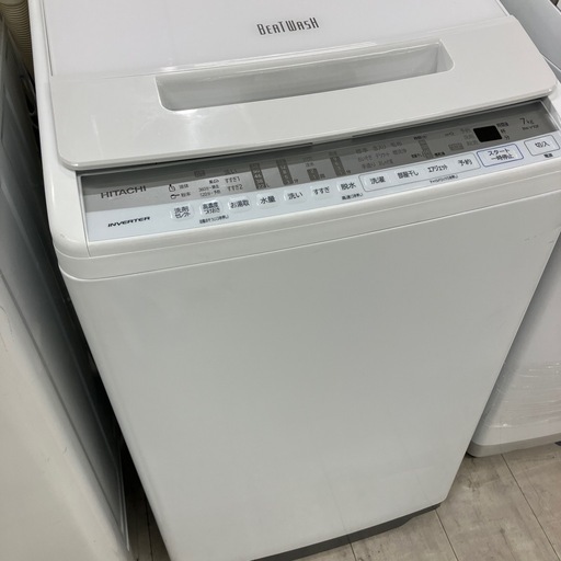 安心の6ヶ月間保証つき！HITACHI 全自動洗濯機　7.0kg 2021年製　【トレファク堺福田店】