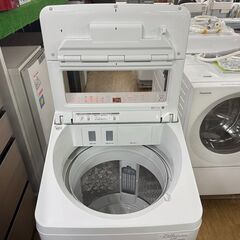 地域限定送料無料　超美品【 Panasonic 】パナソニック 洗濯10.0㎏ 全自動洗濯機 AIエコナビ 液体洗剤・柔軟剤 自動投入 スゴ落ち泡洗浄 NA-FA10K3の画像