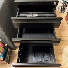 デスクワゴン　キャビネット  引き出しの画像