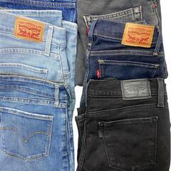 186005 Levi's リーバイス デニム スカート パンツ 501含む インディゴ ブラック レディース 15点まとめ売り [0000000001346]の画像