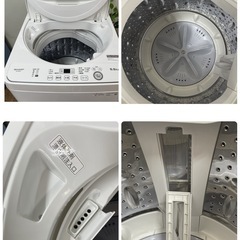 R424 ☀️ ジモティー限定特別価格！ 2023年製の高年式！ SHARP 洗濯機 （洗濯5.5㎏) ES-GE5G ⭐ 動作確認済 ⭐ クリーニング済の画像