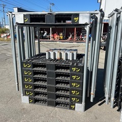パレットラック　6台1セット　１００ｃｍ×１２０ｃｍ用　１ｍ×１．２ｍ用　組み立て式　工具不要　収納・物流・倉庫に！の画像