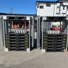 パレットラック　6台1セット　１００ｃｍ×１２０ｃｍ用　１ｍ×１．２ｍ用　組み立て式　工具不要　収納・物流・倉庫に！の画像