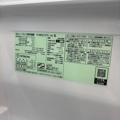 💥オススメ💥HITACHI/日立💥470L冷蔵庫💥2022年製💥R-HWSCC47S💥日本製💥7003の画像
