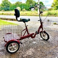 大人用三輪自転車の画像
