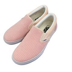 186000 現状品 VANS バンズ スリッポン V98CF RK  38 24 ピンク　ホワイト レディース [0000000001360]の画像