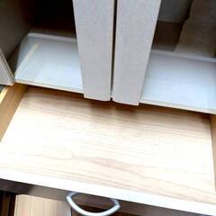 ニトリ カップボード 1860 スリム 食器棚の画像