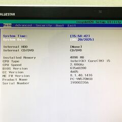 NEC PC-VN570NSB VALUESTAR Nファインブラック 21.5型ワイド液晶一体（オールインワン） HDD無し Core i5 3230M 通電/動作確認済みの画像