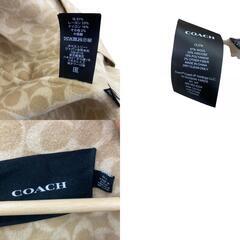 186005 COACH コーチ ケープ コート シグネチャー レーヨン ウール ベージュ レディース [0000000001368]の画像