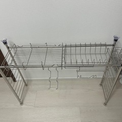 つっぱり・伸縮式キッチンラック(美品)の画像