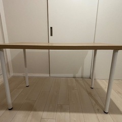 IKEA デスク 机 オフィス シンプル おしゃれ 学習机 勉強机 木目の画像