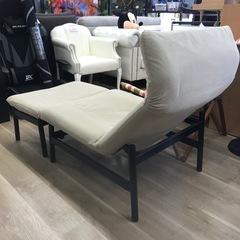 良品計画　1人掛けソファ　オットマン付　【リサイクルフカツ碧南店】の画像