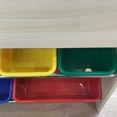 絵本ラック　おもちゃ箱付き　【リサイクルフカツ碧南店】の画像