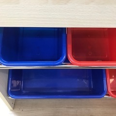 絵本ラック　おもちゃ箱付き　【リサイクルフカツ碧南店】の画像
