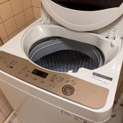 【受け渡し予定あり】■□無料■□動作品■□シャープ 洗濯機 ES-GE6E■□ 　の画像
