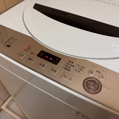 【受け渡し予定あり】■□無料■□動作品■□シャープ 洗濯機 ES-GE6E■□ 　の画像