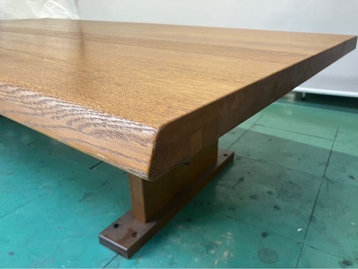 【中古】大阪引取限定　太平産業　天然木座式テーブル　組立式　ウレタン塗装【II215　KNI1F081】