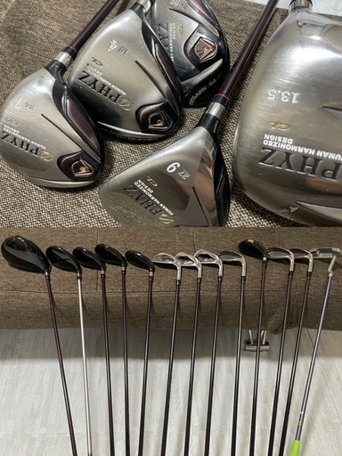 ゴルフクラブ13本、ゴルフバッグセット