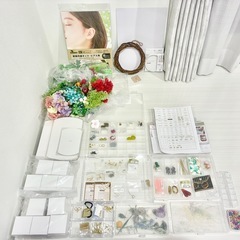 ハンドメイド素材売ります(1つ10円～5000円)生地、革、アクセサリーパーツ、未使用、はぎれ、中古色々 ③の画像