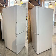 ニトリ 2022年製 2ドア冷蔵庫 140L NTR-140WH 霜取り不要 引出しタイプの冷凍室 天板耐荷重30kg ★ 買取帝国 志木店の画像