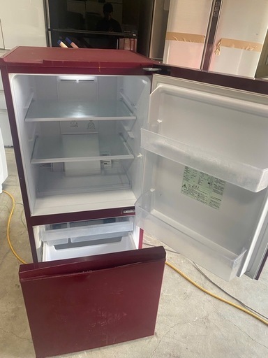 NO B530?福岡市内配送設置無料✨?AQR-16F-R 冷蔵庫 ルージュ [157L /2ドア /右開きタイプ]