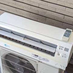 三菱☆2018年製☆エアコン「MSZ-GE2517-W」おもに8畳用 霧ヶ峰 中古家電 【熊本県内送料無料】※離党不可の画像