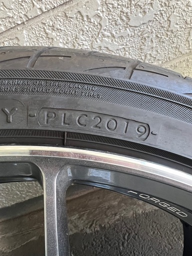 【手渡し25万】RAYS G025 19インチ 9.5J 8.5J 114.3 5H ADVAN FLEVA